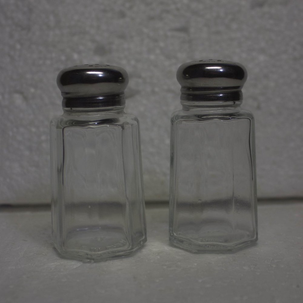 Clear Glass Salt and Pepper Shakers